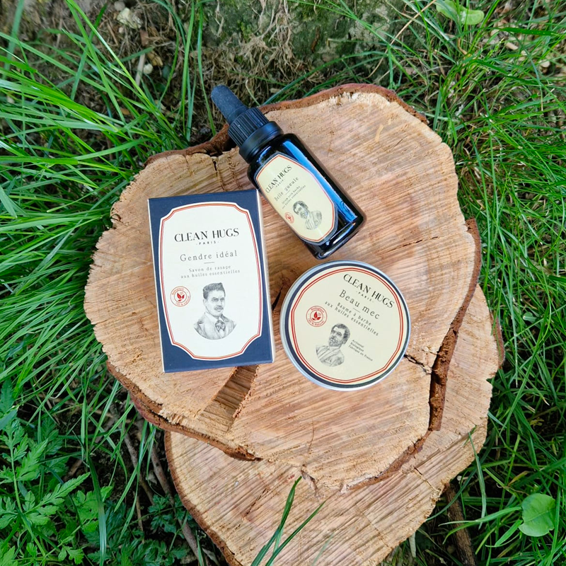 Coffret Belle Barbe - Clean Hugs, soin pour la barbe bio
